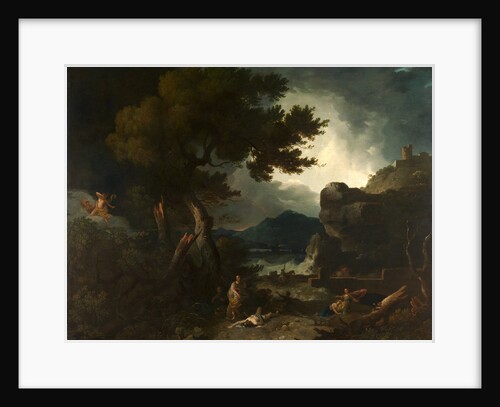 The Destruction of the Children of Niobe A large landskip with the story of Niobe by Richard Wilson