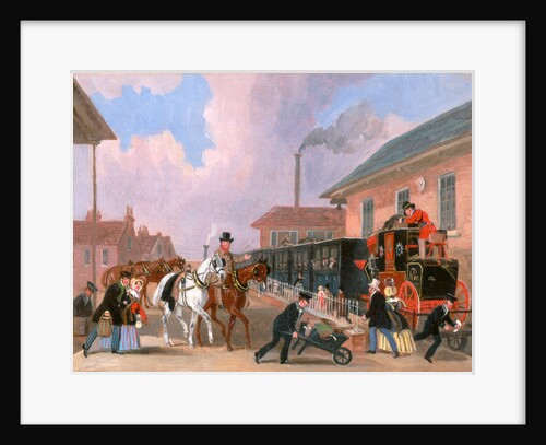 The Louth-London Royal Mail Travelling by Train from Peterborough East by James Pollard