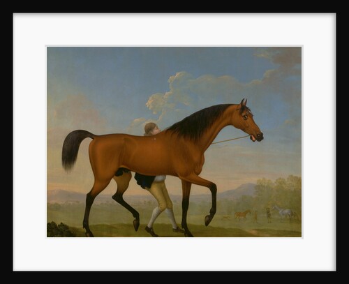 The Duke of Ancaster's Bay Stallion, Blank, Walking Towards a Mare King Herod by William Shaw