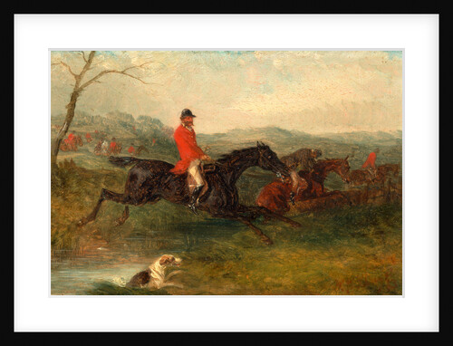 Foxhunting: Clearing a Brook by William J. Shayer