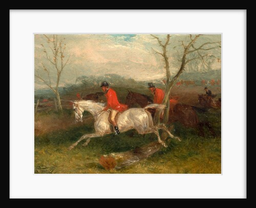 Foxhunting: Coming to a Fence (Full Cry) by William J. Shayer