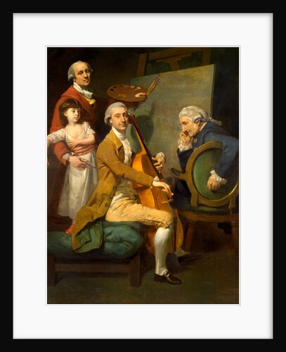 Self-Portrait with His Daughter Maria Theresa, James Cervetto, and Giacobbe Cervetto by Johan Joseph Zoffany