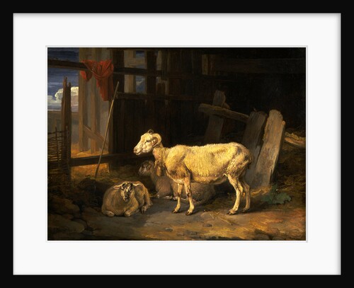 Heath Ewe and Lambs by James Ward
