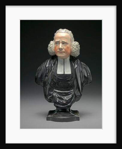 Ceramic Bust of the Reverend George Whitfield by Anonymous