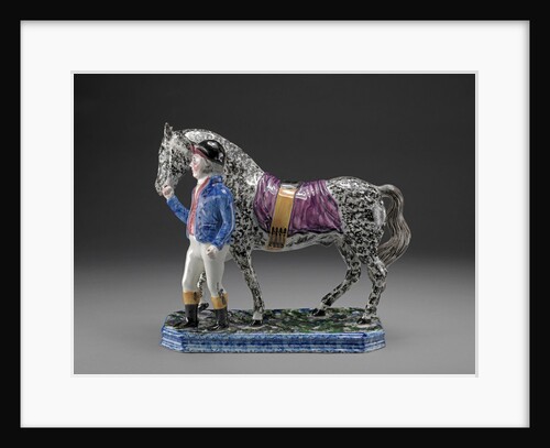 Ceramic Jockey and Racehorse by Anonymous