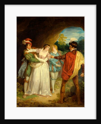 Valentine rescuing Silvia from Proteus by Francis Wheatley