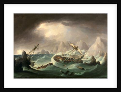 Shipwreck off a Rocky Coast by Thomas Buttersworth