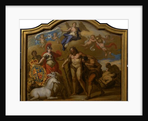 Allegory of the Power of Great Britain by Land, design for a decorative panel for George I's ceremonial coach by Sir James Thornhill