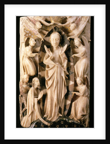 altarpiece, The Assumption of the Virgin Nottingham Alabaster by Anonymous
