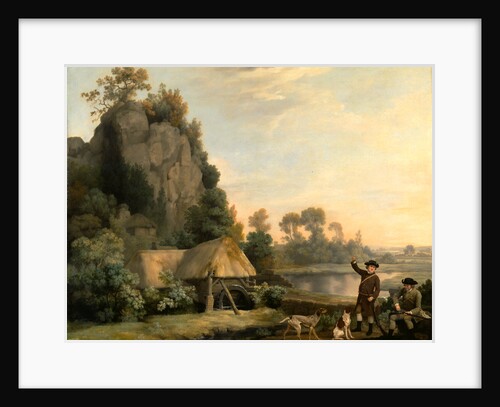 Two Gentlemen Going a Shooting, with a View of Creswell Crags, Taken on the Spot by George Stubbs