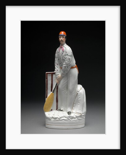 Ceramic Cricketers - a pair by Anonymous
