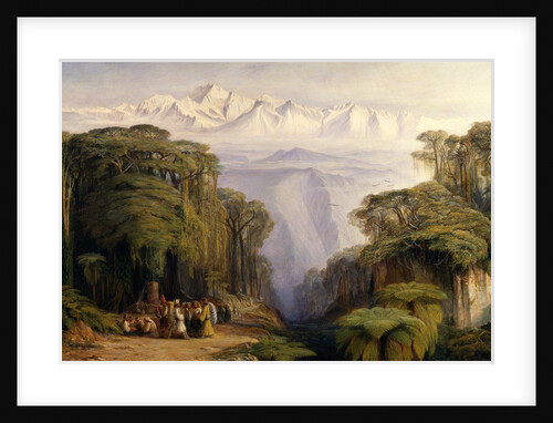 Kangchenjunga from Darjeeling Kinchinjunga from Darjeeling, India by Edward Lear