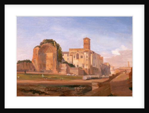 Temple of Venus and Rome, Rome by Edward Lear