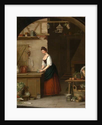Girl Bundling Asparagus A girl bundling asparagus for market, John Atkinson by John Atkinson