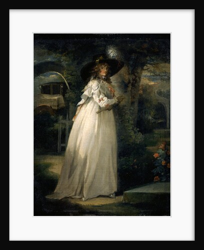 Portrait of a Girl in a Garden Variety by George Morland