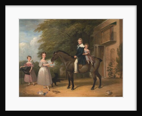 Children with Horse and Dog by Henry Barraud