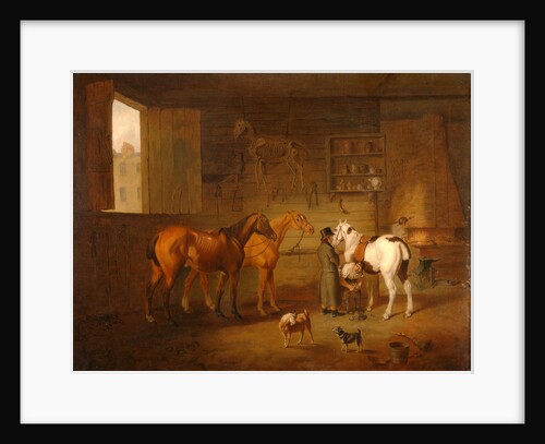 The Blacksmith's Shop by Henry Bernard Chalon