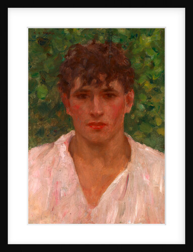 Portrait of a Young Man with Open Collar by Henry Scott Tuke