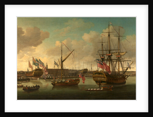 Launching at Deptford by The elder