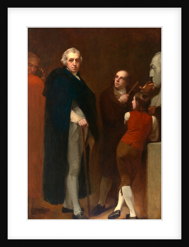 John Flaxman Modeling the Bust of William Hayley by George Romney