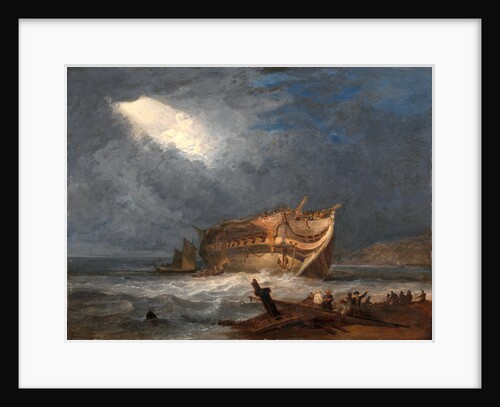 The Wreck of the Dutton, An East Indiaman by Samuel Prout