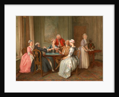 A Game of Quadrille by Hubert-François Gravelot