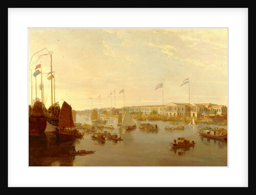 The European Factories, Canton by William Daniell