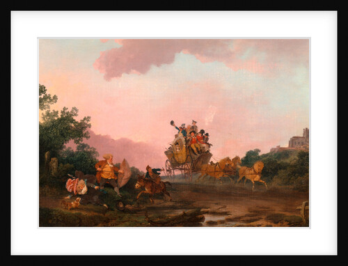Revellers on a Coach by Philippe-Jacques de Loutherbourg