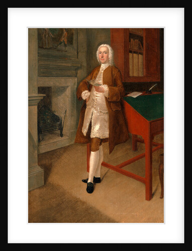An Unknown Man in a Library by Arthur Devis