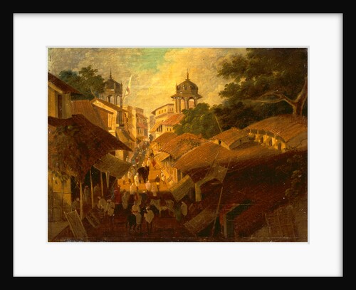 Street in Patna View of a Street in the City of Patna, by Sir Charles D'Oyly