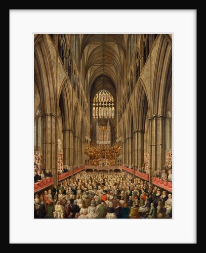Interior View of Westminster Abbey on the Commemoration of Handel, Taken from the Manager's Box, London by Edward Edwards