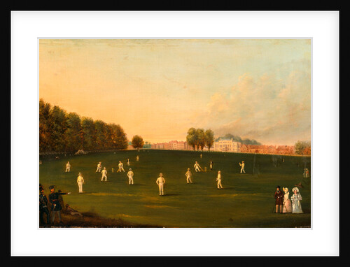 First Grand Match of Cricket Played by Members of the Royal Amateur Society on Hampton Court Green, August 3rd, 1836 by Anonymous