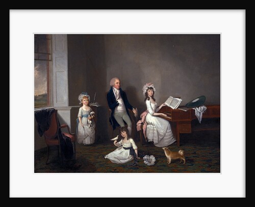 John Richard Comyns of Hylands, Essex, with His Daughters by John Greenwood