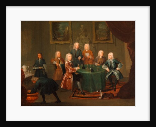 The Brothers Clarke with Other Gentlemen Taking Wine by Gawen Hamilton