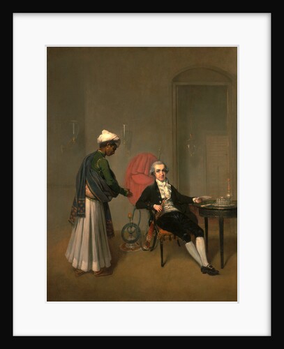 Portrait of a Gentleman, Possibly William Hickey, and an Indian Servant by Arthur William Devis