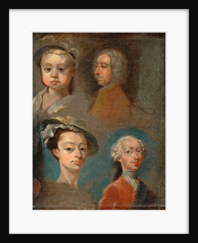 Studies of Heads by William Hogarth