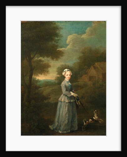 Miss Wood Miss Wood with her Dog by William Hogarth