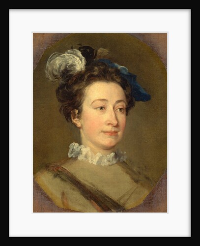 Girl in a Plumed Hat by William Hogarth