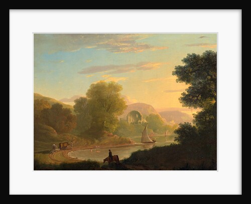 An Imaginary Coast Scene, with the Temple of Venus at Baiae by Thomas Jones