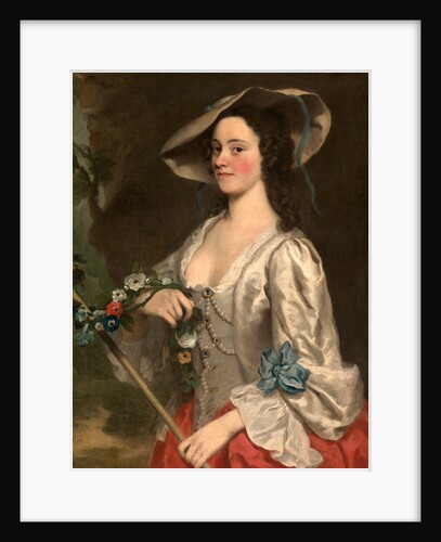 Portrait of a Woman A Woman in Shepherdess' Costume by George Knapton