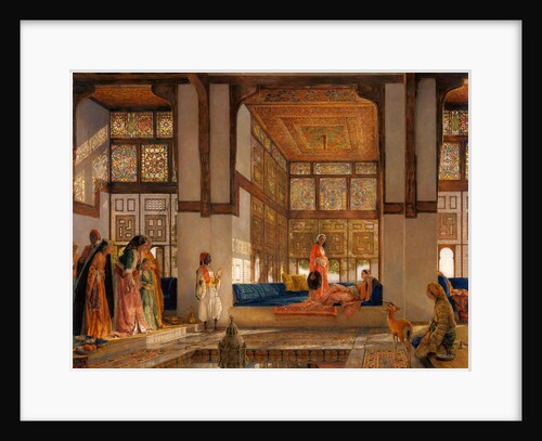 A Lady Receiving Visitors by John Frederick Lewis