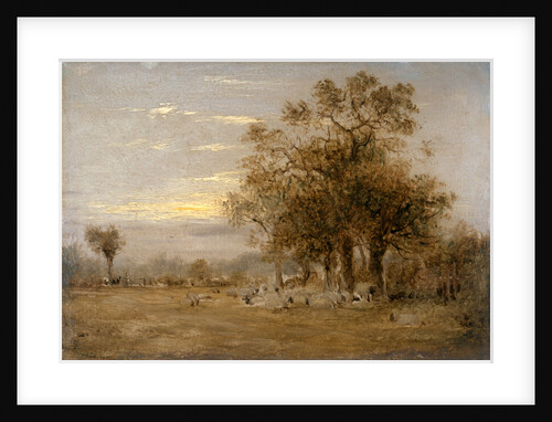 Sheep Grazing by John Linnell