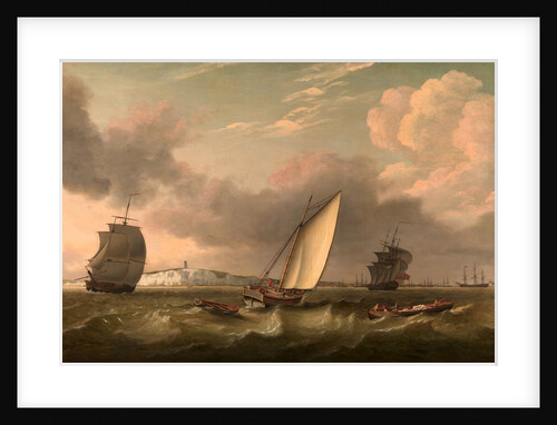 A Packet Boat Under Sail in a Breeze off the South Foreland by Thomas Luny