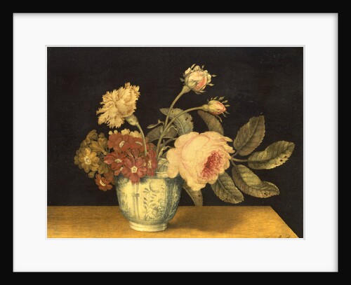 Flowers in a Delft Jar by Alexander Marshal