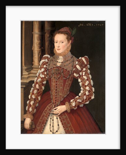 Portrait of a Woman A Young Lady, dated 1567 by Anonymous