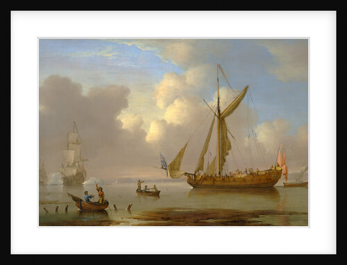 Royal Yacht Becalmed at Anchor by Peter Monamy