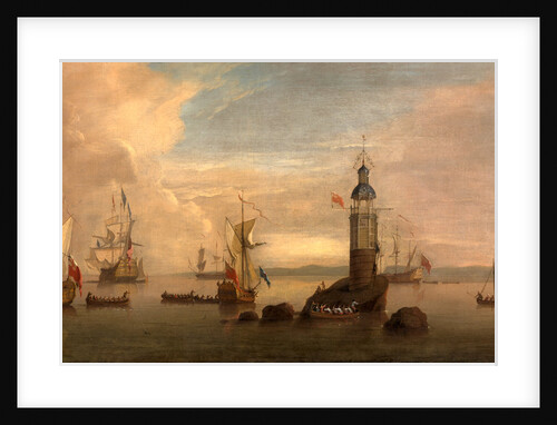 The Opening of the First Eddystone Lighthouse in 1698 by Peter Monamy