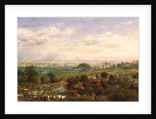 London from Islington Hill by Frederick Nash