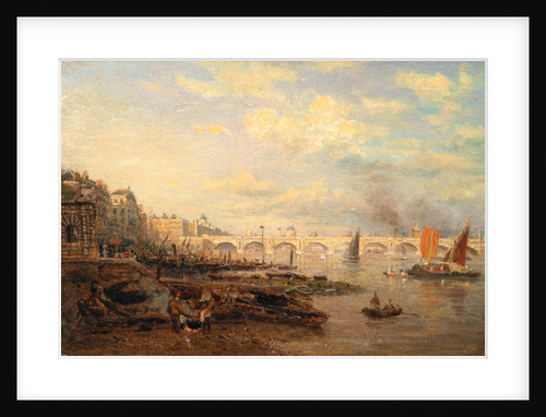 The Thames and Waterloo Bridge from Somerset House by London Frederick Nash