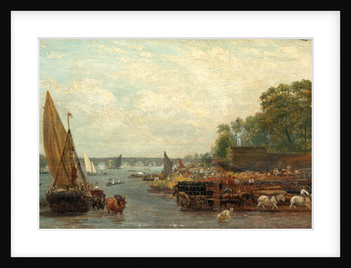 Westminster Bridge by London Frederick Nash
